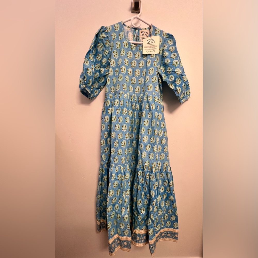 NWTs SZ Gaia Dress size Small in Cornflower with pockets